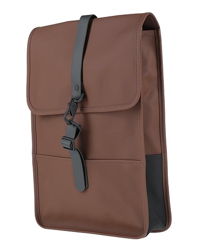 RAINS Athletic bags and rucksacks Chocolate brown 100% Polyester, Polyurethane