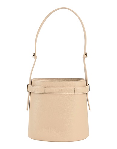 FURLA Shoulder bag FURLA GIOVE MINI BUCKET BAG
 Beige 100% Leather