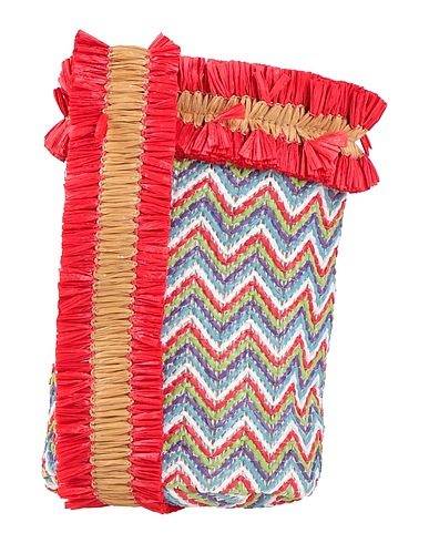 LA MILANESA Cross-body bags Red 100% Natural raffia