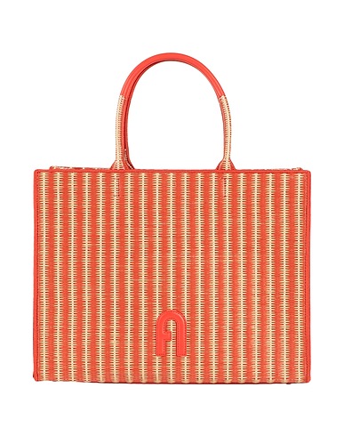 FURLA Handbag FURLA OPPORTUNITY L TOTE
 Rust 50% Polyethylene, 18% Cotton, 12% Polyester, 10% Polyurethane, 10% Leather