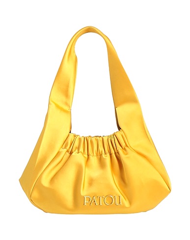 PATOU Borsa a mano Giallo 56% Poliestere, 44% Cotone