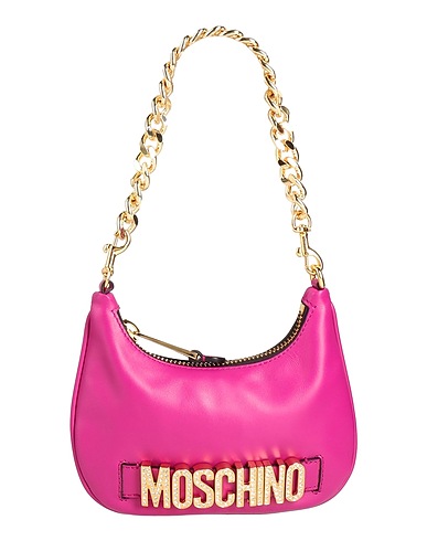 MOSCHINO Handbag Fuchsia Leather