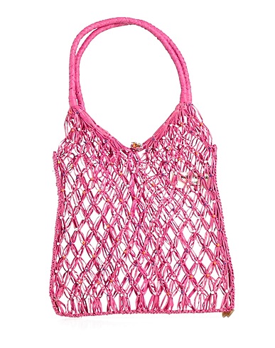 MADE FOR A WOMAN Handbag Fuchsia Straw