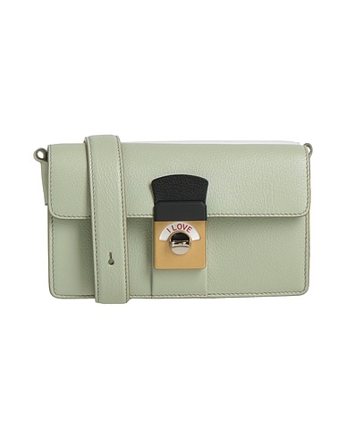 MAISON MARGIELA Cross-body bags Sage green Leather, Textile fibers