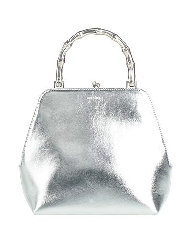 JIL SANDER Handbag Silver 100% Cow leather