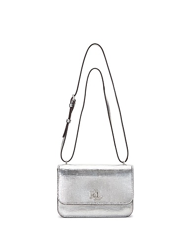 LAUREN RALPH LAUREN Across-body bag Silver Cow leather