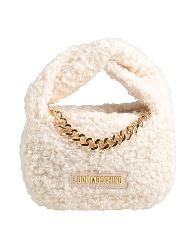 LOVE MOSCHINO Handbag Cream 100% Polyester