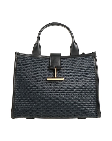 TOM FORD Handbag BLU NOTTE Calfskin, Viscose, Cotton, Brass