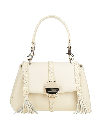 CHLOÉ Handbag Cream 100% Lambskin, Calfskin