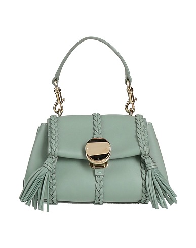 CHLOÉ Handbag Sage green 100% Lambskin, Calfskin