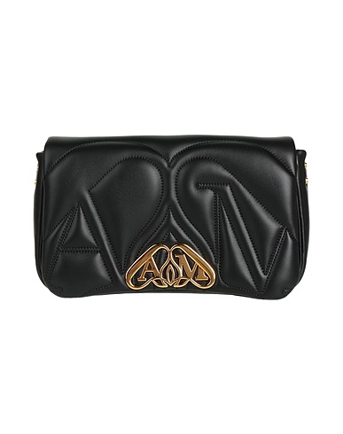 MCQUEEN Handbag Black Leather