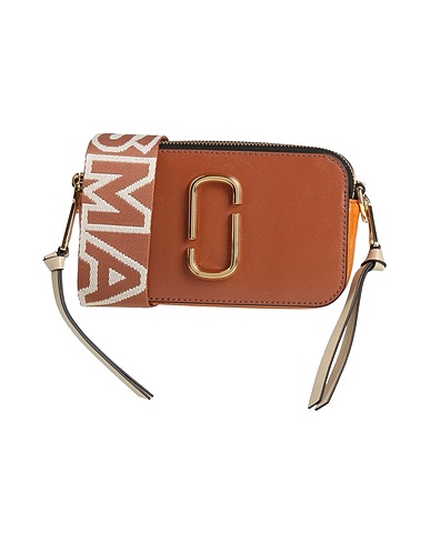 MARC JACOBS Across-body bag Tan 100% Cow leather, Polyurethane coated