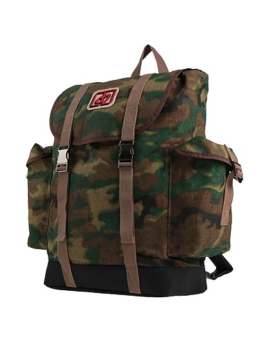 DSQUARED2 Rucksack & bumbag Khaki 100% Cotton, Nylon, Polyester