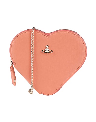 VIVIENNE WESTWOOD Across-body bag MINI HEART CROSSBODY Orange 54% Polyurethane, 30% Recycled polycotton, 16% Polycotton