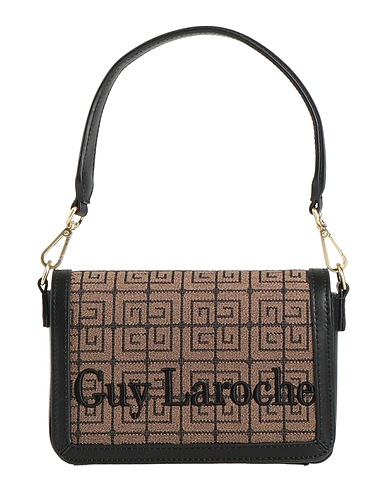 GUY LAROCHE Handbag Khaki 60% Polyester, 40% Leather