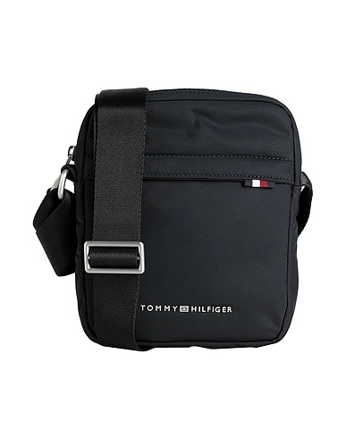 TOMMY HILFIGER クロスボディバッグ ブラック リサイクルポリエステル 96% / ポリウレタン 4%