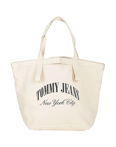 TOMMY JEANS Borsa a mano Avorio 100% Poliestere