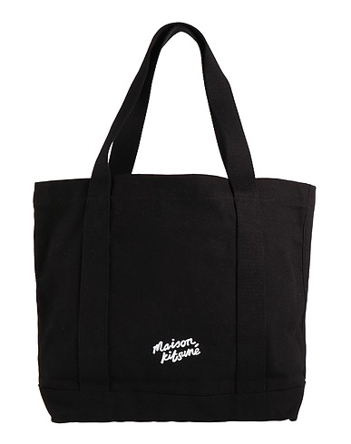 MAISON KITSUNÉ Handbag Black 100% Cotton
