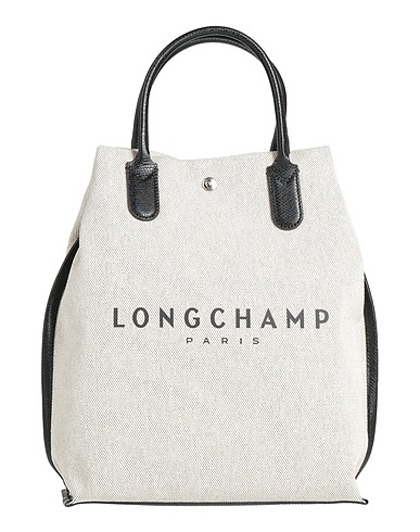 LONGCHAMP Handbag Ivory Cowhide, Textile fibers