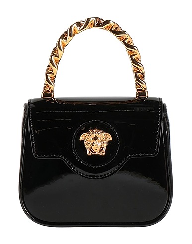 VERSACE BAGS Black 100% Calfskin