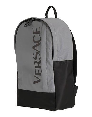VERSACE Rucksacks Silver Textile fibres