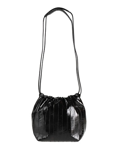 JIL SANDER Borsa a mano Nero 100% Pelle di anguilla, Pelle di bovino