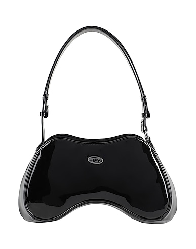 DIESEL Bolso de mano PLAY SHOULDER
 Negro 100% Poliuretano