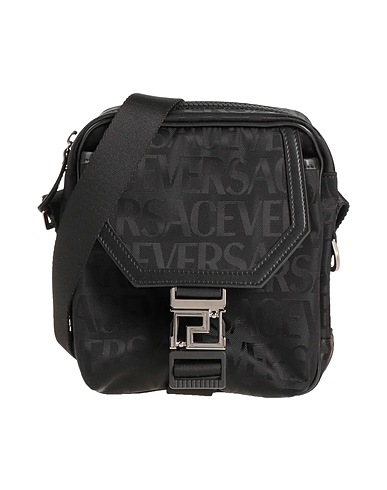 VERSACE Across-body bag Black 100% Polyamide