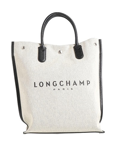LONGCHAMP Handbag Grey Textile fibres, Leather
