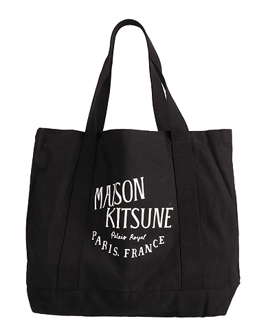 MAISON KITSUNÉ Handbag Black 100% Cotton