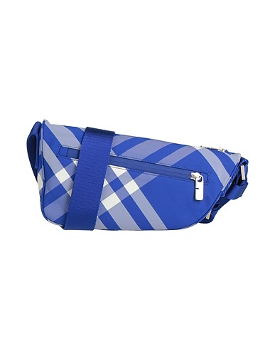BURBERRY Cross-body bags Bright blue 100% Polyamide, Cow leather