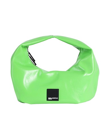 KARL LAGERFELD JEANS Handbag BOX LOGO HOBO
 Light green 58% Recycled polyurethane, 42% Polyurethane