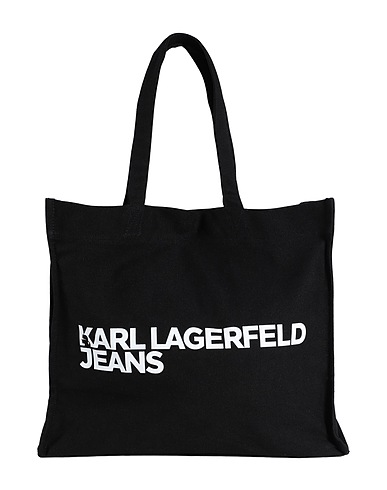 KARL LAGERFELD JEANS ショルダーバッグ EW LOGO SHOPPER
 ブラック 再生コットン 60% / コットン 40%