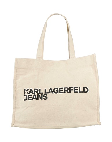 KARL LAGERFELD JEANS Shoulder bag EW LOGO SHOPPER
 Beige 60% Recycled cotton, 40% Cotton