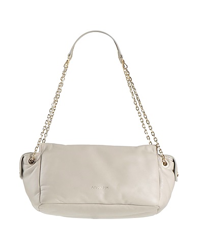PATRIZIA PEPE Shoulder bag Light grey 100% Leather