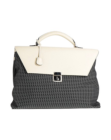 VALEXTRA Handbag Off white 53% Nylon, 45% Polyester, 2% Kevlar®, Calfskin