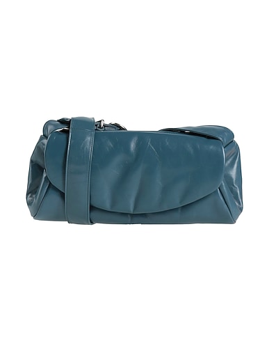 JIL SANDER Across-body bag Slate blue 100% Cow leather