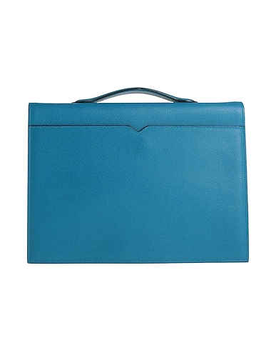 VALEXTRA Handbag Azure 100% Calfskin