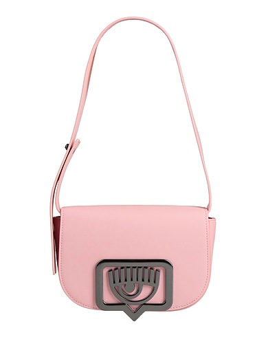 CHIARA FERRAGNI Handbag Light pink 100% Polyester, Polyurethane resin