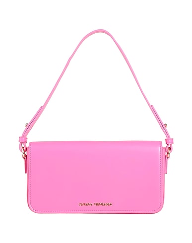 CHIARA FERRAGNI Handbag Fuchsia 100% Polyester, Polyurethane resin