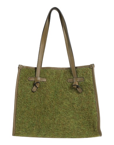 GIANNI CHIARINI Handbag MARCELLA CLUB Military green Textile fibres, Leather