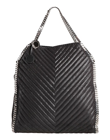 STELLA McCARTNEY Handbag Black 100% Polyester, Polyurethane