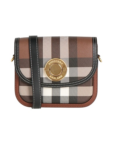 BURBERRY Across-body bag 54% Polyurethane, 23% Cotton, 23% Polyester, Calfskin