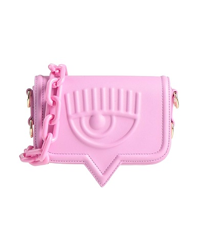 CHIARA FERRAGNI Borsa a tracolla Rosa 100% Poliestere, Resina poliuretanica