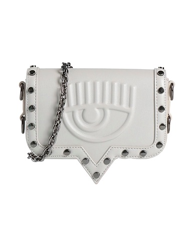CHIARA FERRAGNI Across-body bag Light grey 100% Polyester, Polyurethane resin