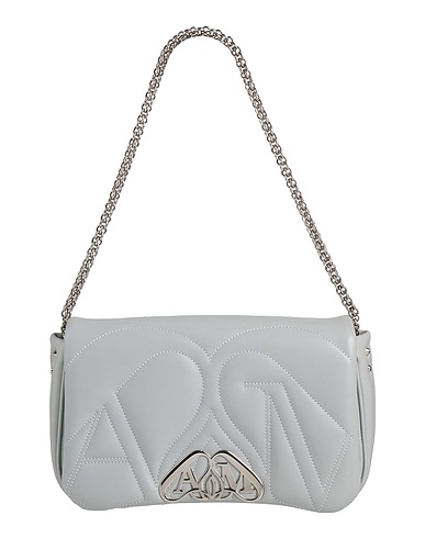 MCQUEEN Handbag Light grey Leather