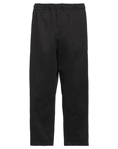 SALVATORE SANTORO Casual trouser Black 98% Cotton, 2% Elastane