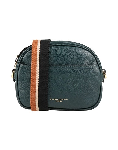GIANNI CHIARINI Cross-body bags Deep teal Leather