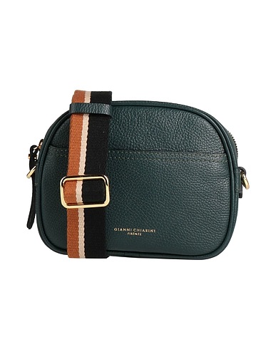 GIANNI CHIARINI Across-body bag Dark green Leather