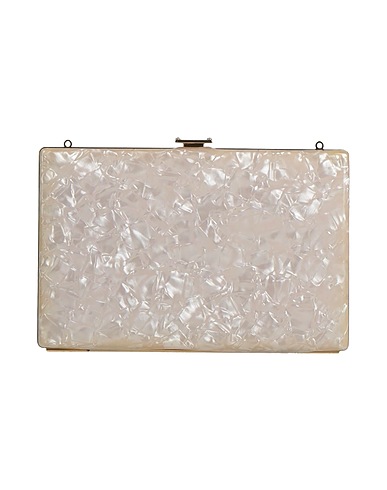 DOLCE&GABBANA Handbag Ivory 70% Polyester, 13% Brass, 10% Lambskin, 7% Aluminium, Mother-of-pearl